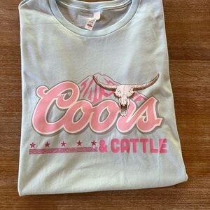 Coors & Cattle Kids Shirt - Light Green